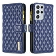 thumbnail image 2 of PU Leather Wallet Case for Samsung Galaxy S21 Ultra 6.8 Inch, Soft TPU Shockproof Protective Phone Cover with Kickstand Magnetic Clasp Card Slots Wrist Strap Zipper Pocket Case for Women Girls,Blue, 2 of 14