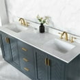 thumbnail image 6 of Gazsi 72" Double Bathroom Vanity Set in Charcoal Blue with Grain White Composite Stone Countertop without Mirror, 6 of 8