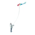 thumbnail image 1 of MERIGLARE 1:64 Scale Miniature Kite Flying Figure Lightweight Multifunctional Handmade Old Man, 1 of 9