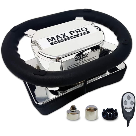 Daiwa Felicity Max Pro Chiropractic Massager - Professional Orbital Variable Speed Massager with Large Vibrating Pad, Handheld Therapeutic Body Massage Equipment for Back, Neck, Muscle Pain Relief