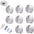 thumbnail image 1 of Mirror Clips Zinc Alloy Glass Shelf Bracket / For fixing glass mirrors / 8 pcs ZefeiWu 8390605273933, 1 of 1