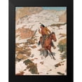 thumbnail image 2 of Schreyvogel, Charles 19x24 Black Modern Framed Museum Art Print Titled - In Hot Pursuit, 2 of 5