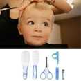thumbnail image 2 of 6PCS Daily Infant Kids Care Set, Ymiko Baby Grooming Health Hair Care Newborn Nail Clipper Brush Scissors Comb, Baby Nail Scissors, 2 of 7