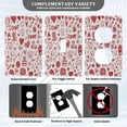 thumbnail image 3 of Light Switch Cover Switch Plate Outlet Cover Plug Cover for Electrical Unused Outlet Cover Red Romantic Element Icon, 3 of 6