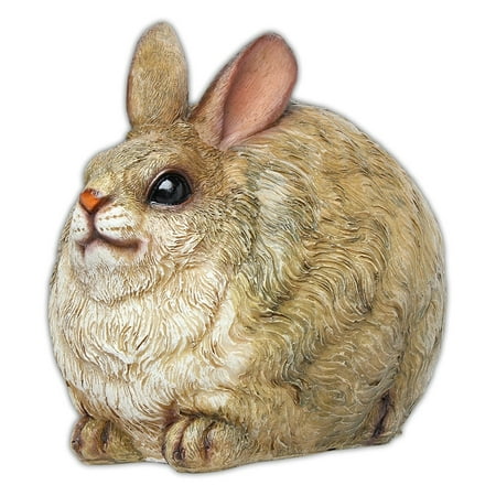 MayRich 7'' Round Fatty Woodland Animal Statue Rabbit Figurine Home Decor