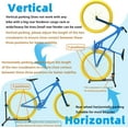 thumbnail image 3 of Vertical Bike Stand, Space-Saving Garage Rack with Adjustable Height for Indoor Storage, 3 of 7