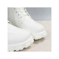 thumbnail image 6 of Gomelly Women Comfort Combat Boot Non-Slip Chunky Heel High Top Shoes Military Walking Fashion Lace Up Work Boots White 8.5, 6 of 8