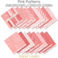 thumbnail image 4 of Pattern Paper Pack - Pink Patterns - Scrapbook Premium Specialty Paper Single-Sided 12"x12" Collection Includes 16 Sheets - by Miss Kate Cuttables, 4 of 4
