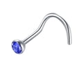 thumbnail image 2 of LAURITAMI 18g 20g 22g Stainless Steel Nose Studs Screw CZ Nose Screw Rings, 2 of 2