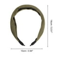 thumbnail image 3 of Unique Bargains 1 Pc Pure Color Wide Headbands for Women Green, 3 of 6