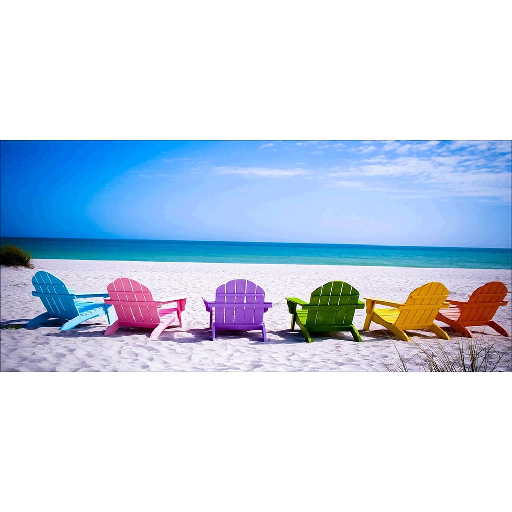 DIY Diamond Painting Kits Beach Chair Full Round Drill Picture Handicrafts DIY Diamond Painting Kits Beach Chair Full Round Drill Picture Handicrafts