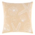 thumbnail image 1 of Surya Sea Life 18x18" Square Coastal Cotton Pillow Kit in Beige/White, 1 of 1