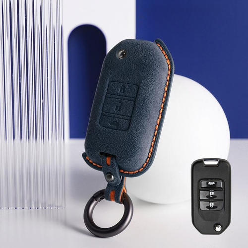 Car Key Fob Cover Case Protector Alcantara Car Key Fob Case Cover Bag For Honda Accord Insight Civic Odyssey CR-V