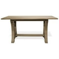 thumbnail image 3 of Riverside Furniture Sophie Wood Counter Height Trestle Dining Table in Natural, 3 of 8