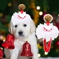 thumbnail image 4 of Pet Christmas Hat - Adjustable, Super Soft, Shiny Visual Effect, Sequins Design, Lace Dress Up, Polyester, Pet Party Headwear, with Mini Ball, Photography Prop, Pet Accessories, 4 of 8