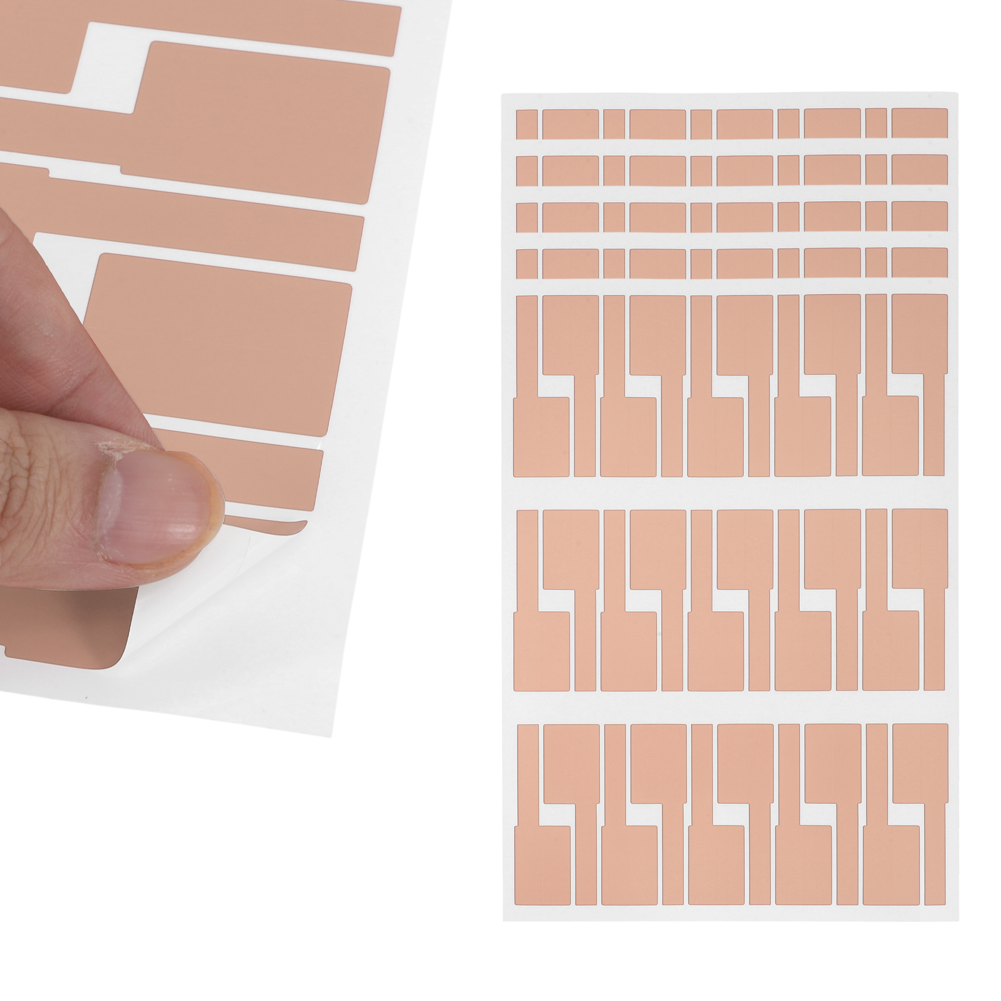 Unique Bargains Handwritable P-Type Gift Stickers 3.31"x1.02" 6 Pcs Light Pink