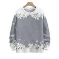 thumbnail image 3 of LIaqionyy Chandail de Noël pour Femmes Surdimensionné Col Rond Mode Automne Hiver, 3 of 5