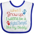 thumbnail image 3 of Inktastic Physical Therapist Like Daddy Boys or Girls Baby Bib, 3 of 4