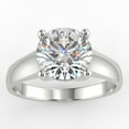 thumbnail image 2 of Delicate 3Ct Round Brilliant Cut 14K White Gold Plated VVS1/D Diamond Solitaire Engagement Ring, 2 of 4