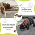 thumbnail image 3 of Modern Farmhouse Dog Bowls Stand, Elevated Dog Bowls with 2 Stainless Steel Wooden Bowls, 80 oz Bowl-White, 3 of 14