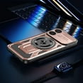 thumbnail image 2 of Military Grade Drop Impact for iPhone 11 Case,Compatible with MagSafe 360 Metal Magnetic Rotating Ring Kickstand Holder Protective Armor Heavy Duty Shockproof Back Phone Case,Rosegold, 2 of 11