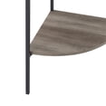 thumbnail image 5 of Pemberly Row 72" Metal and Wood Corner Bookshelf in Gray Wash, 5 of 5