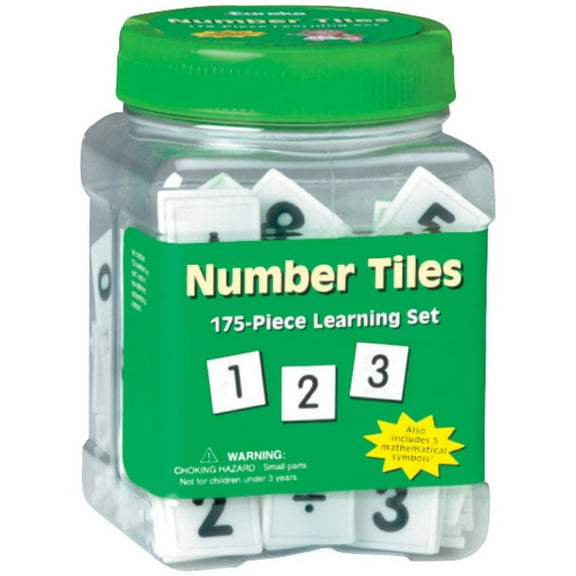 Eureka Tub of Number Tiles Manipulatives