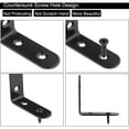 thumbnail image 3 of 30 Piezas Soportes de Fijación Negros de Acero Laminado en Frío 40x40 mm, Refuerzos de Esquinas Metálicos para Fijación y Reparación de Muebles, Juntas Reforzadas, Negro, 3 of 5