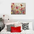 thumbnail image 3 of Creowell Poppy Flower Wall Art, Colorful Blossom Flowers Canvas Print Paintings Modern Pink Yellow Floral Landscape Pictures Wall Decor Framed Artwork for Living Room Bedroom Bathroom Decor 20x16 inch, 3 of 3