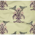 thumbnail image 4 of oneOone Organic Cotton Poplin Twill Fabric Bird & Tree Block Decor Fabric Printed BTY 42 Inch Wide, 4 of 4