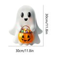 thumbnail image 3 of Pegatinas de pared para decoración del hogar Fiudx diseño de calabaza fantasma caramelo para baño o inodoro de Halloween, 3 of 7