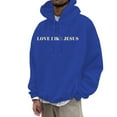 thumbnail image 3 of Christian Hoodies for Men 2025 Love Like Jesus Hoodie Long Sleeve Hooded Sweatshirt with Pockets Pullover Mens Hoodies, 3 of 6