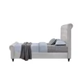 thumbnail image 3 of Modern Velvet California King Platform Bed with Crystal Tufted Rolled Top Headboard, Stylish Legs, Light Gray, 3 of 3