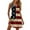 Blue, variant on Women's Holiday-Themed Sundress, Sleeveless Summer Casual Dress with Allover Print, Perfect for Patriotic Celebrations and Travel,Blue L