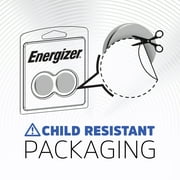 Energizer, EVE2025BP2, 2025 3V Watch/Electronic Batteries, 2 / Pack, Silver