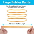 thumbnail image 4 of Qucyy Large Rubber Bands 180 Pieces Heavy Duty Large Rubber Bands Strong Elastic Bands for Office Supply, File Folders, Garbage Cans, 8 Inches (Yellow) Yellow, 4 of 5