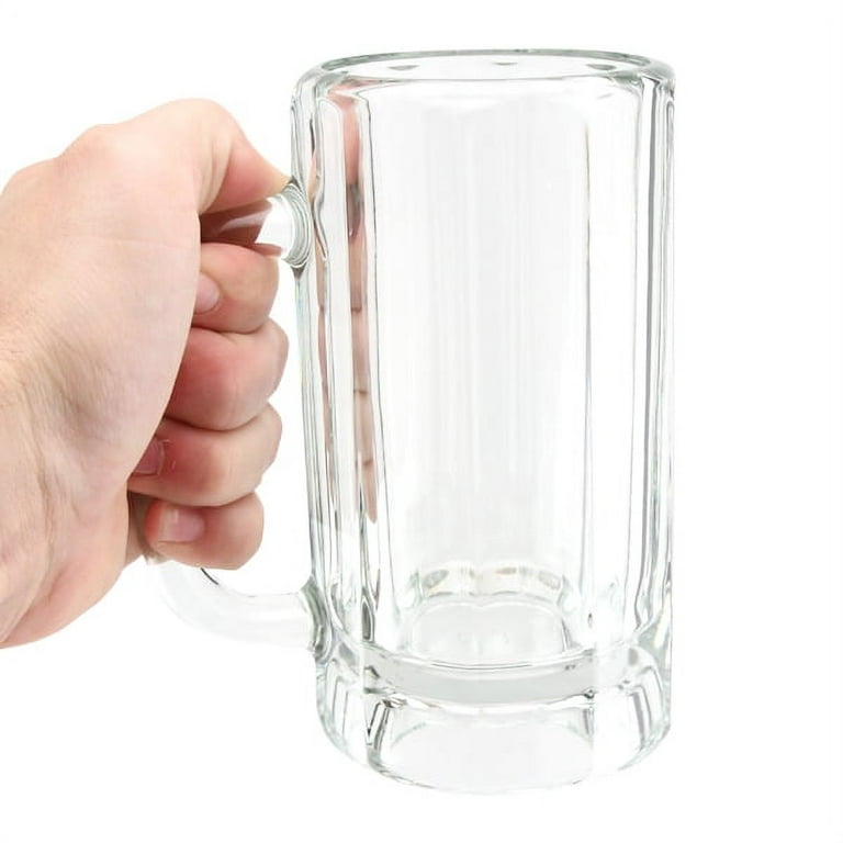 Libbey Heidelberg Glass Beer Mugs, 16-ounce, Set of 4