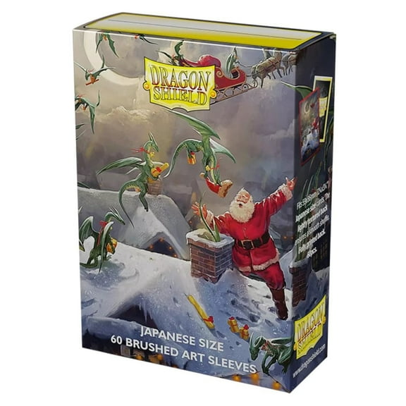 Dragon Shield Sleeves - Dragon Shield Limited Edition Brushed Art Japanese: Christmas 2023 60 CT - Compatible with Yu-Gi-Oh! & Cardfight Vanguard MTG TCG OCG & Hockey Cards