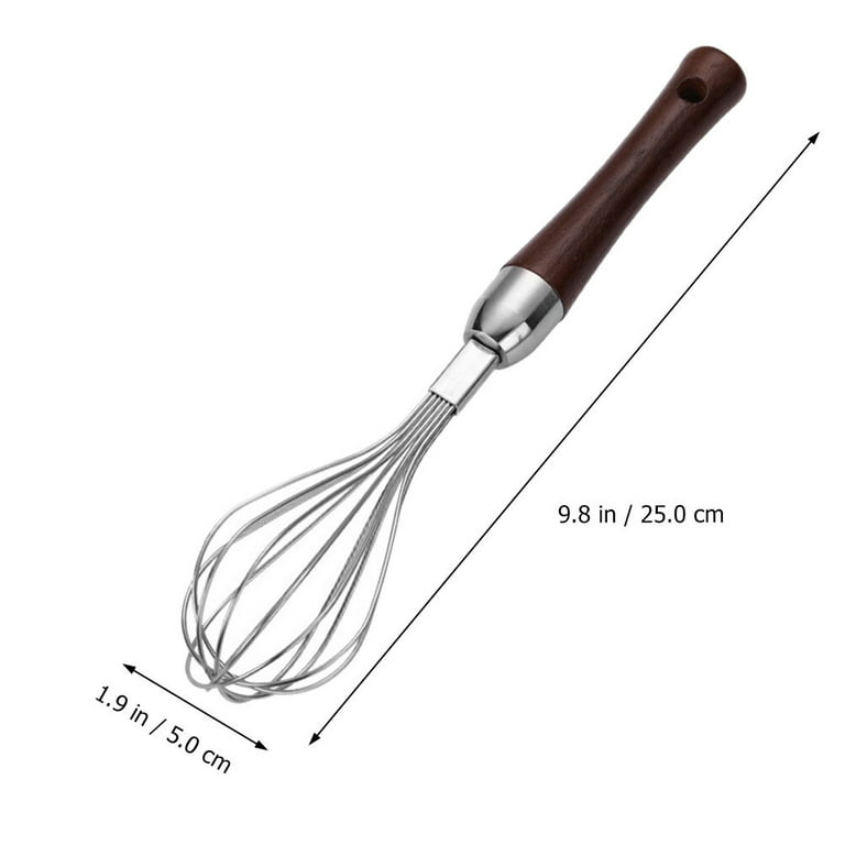 1pc Flat Whisk Silicone Handle Manual Whisk