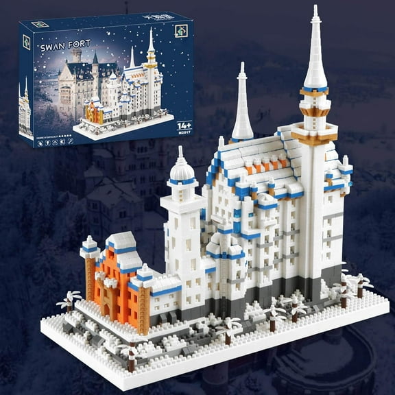 CUTEHELPER Germany Swan Stone Castle Micro Building Blocks Set, Famous World Architecture Model Creative Collection Building Toys for Adults and Kids 14  (2800​ Pieces)