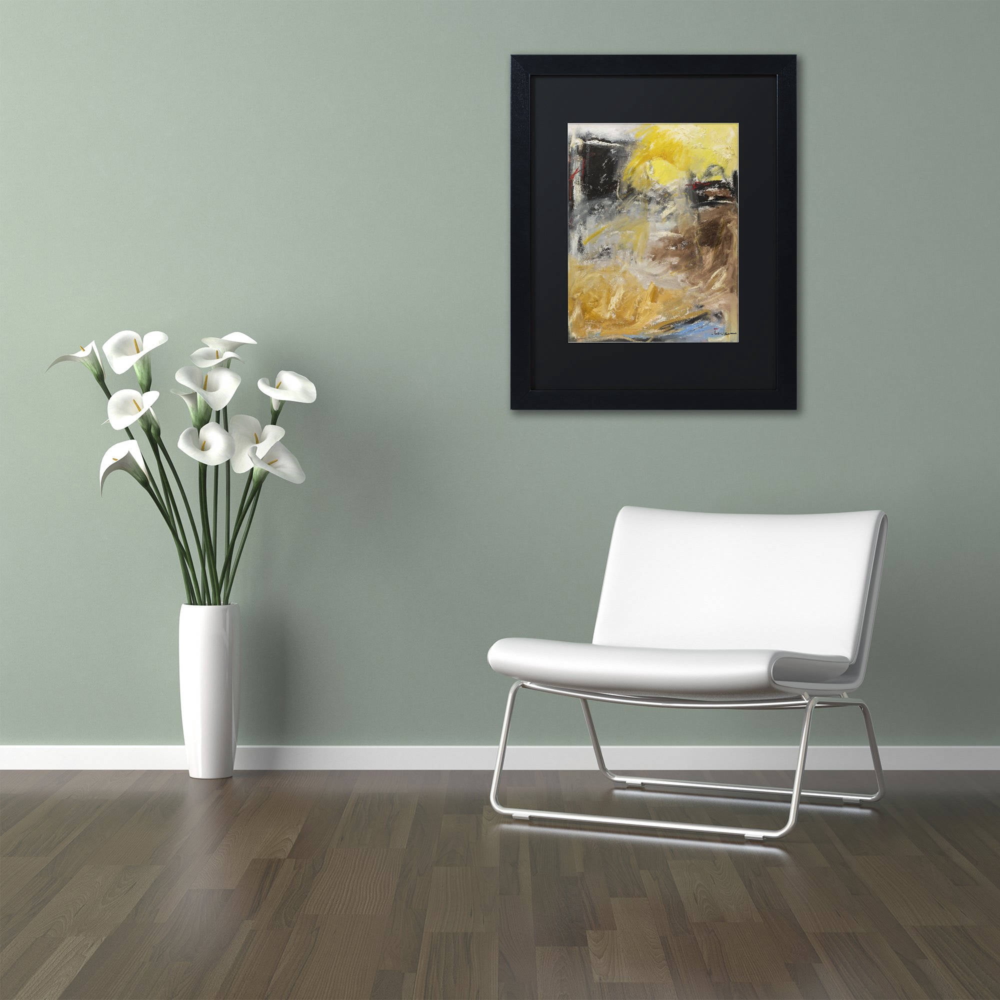 Trademark Fine Art "Minh'alma" Canvas Art by Joarez, Black Matte, Black Frame