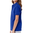 thumbnail image 3 of Hanes Youth Jersey Polo Shirt, Junior Unisex Assorted Mix Color Short Sleeve Polo, 6 Pack, Size-XL, 3 of 5
