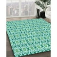 thumbnail image 3 of Ahgly Company Machine Washable Indoor Square Transitional Mint Green Area Rugs, 8' Square, 3 of 7