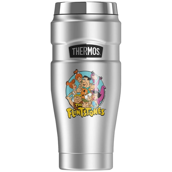 The Flintstones Group, THERMOS STAINLESS KING Stainless Steel Travel Tumbler, Vacuum insulated & Double Wall, 16oz