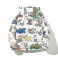 thumbnail image 3 of Chaqueta de algodón con capucha con diseño de graffiti Chaqueta de algodón Chaqueta de algodón cálida con capucha Top, 3 of 5