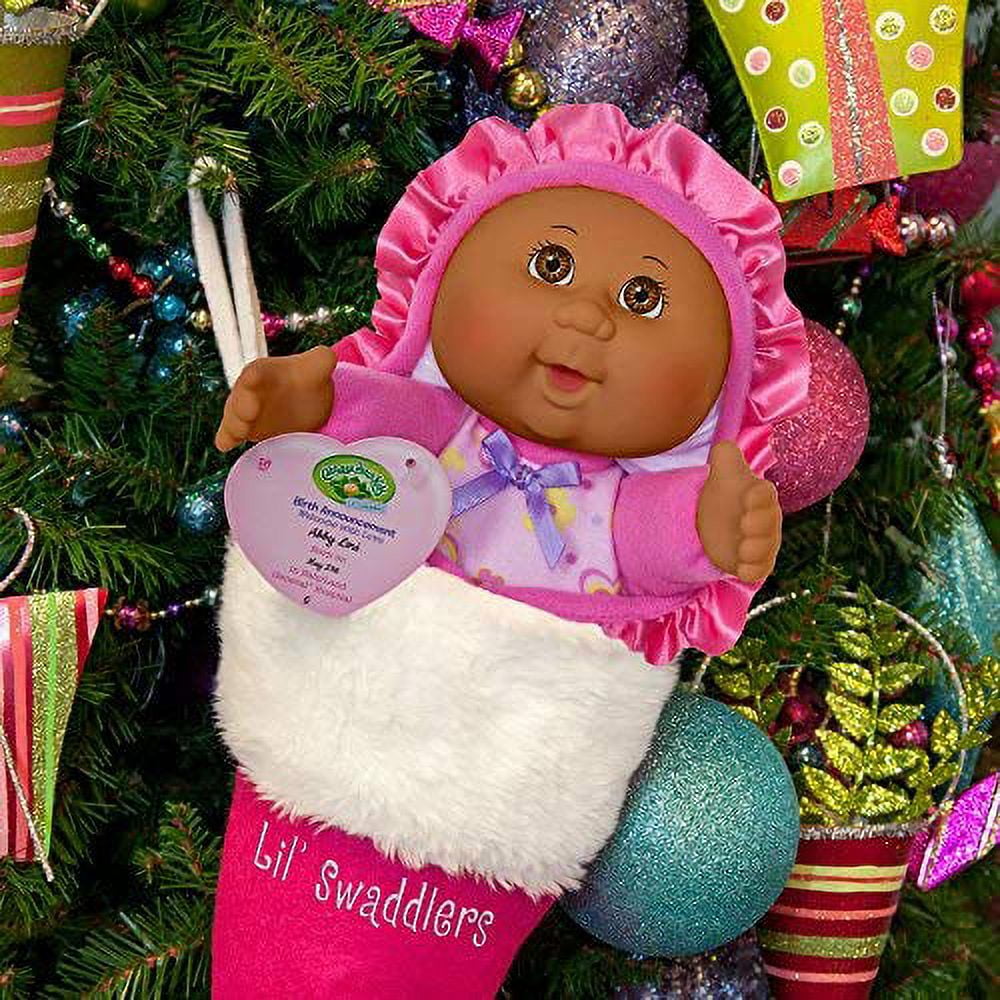 Cabbage Patch Kids Official Newborn Baby African American Girl Doll Comes with Swaddle Blanket and Unique Adoption Birth Announcement