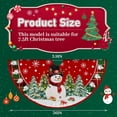 thumbnail image 5 of 36 Inch Christmas Tree Skirt, Snowman Trees Mat for Merry Christmas Halloween Indoor Home Holiday Party Decorations, 5 of 6