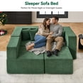 thumbnail image 6 of BEHOST 102.5" Modular Sectional Sofa for Living Room, L Shaped Cloud Couch with Ottomans and 4 Pillows, Forest Green, 6 of 9