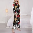 thumbnail image 4 of Disketp Pajamas Set Long Sleeve Sleepwear Womens Button Down Nightwear Pj Sets-Various Mushrooms, 4 of 9