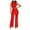 Red Pants, variant on Qetyuw Women's Sparkly Sequin Jumpsuit Sleeveless Crewneck Glitter Overalls Wide Leg High Waist Shiny Romper Party Evening Clubwear Clothes